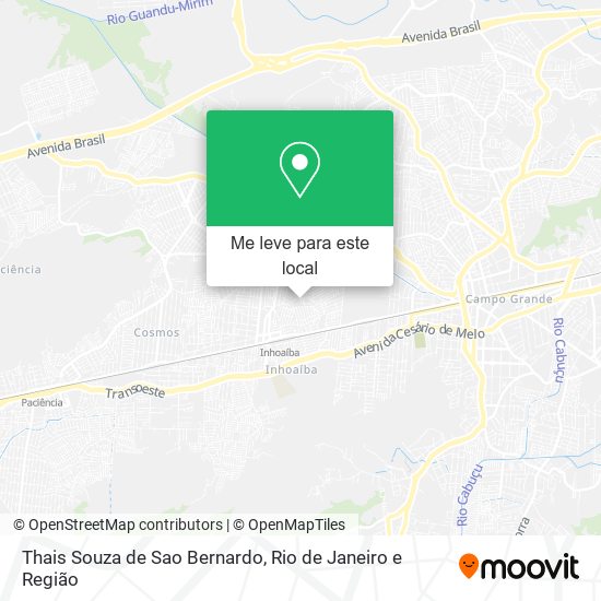 Thais Souza de Sao Bernardo mapa