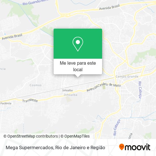 Mega Supermercados mapa