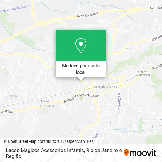 Lacos Magicos Acessorios Infantis mapa