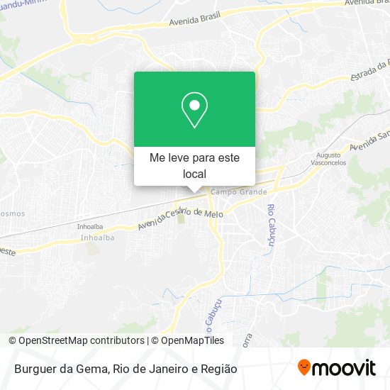 Burguer da Gema mapa