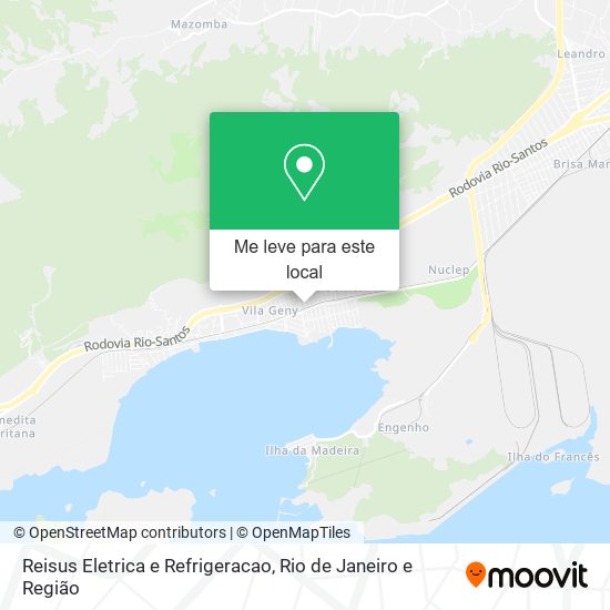 Reisus Eletrica e Refrigeracao mapa