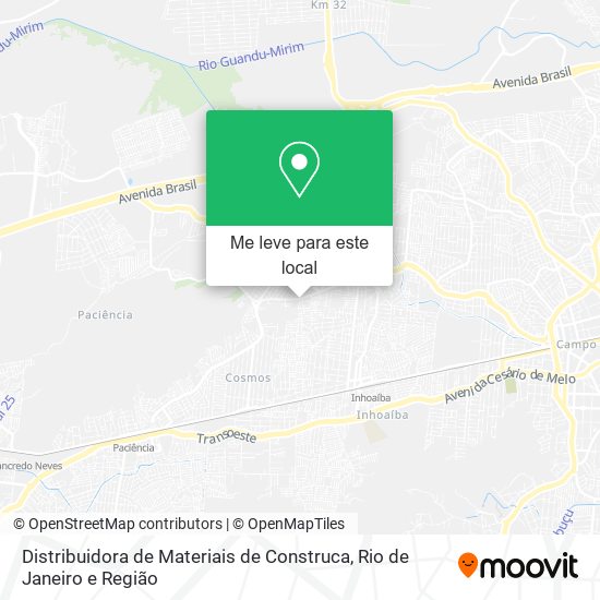 Distribuidora de Materiais de Construca mapa