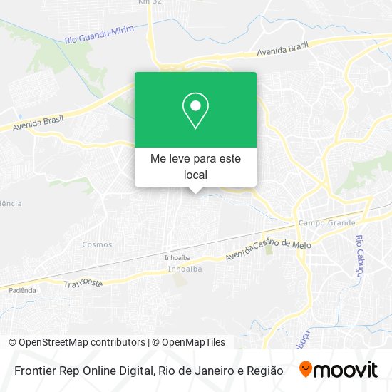 Frontier Rep Online Digital mapa