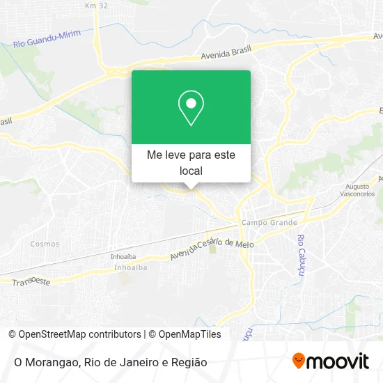 O Morangao mapa