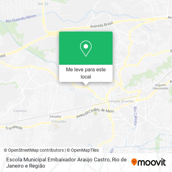 Escola Municipal Embaixador Araújo Castro mapa
