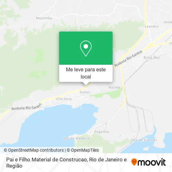 Pai e Filho Material de Construcao mapa