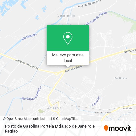 Posto de Gasolina Portela Ltda mapa