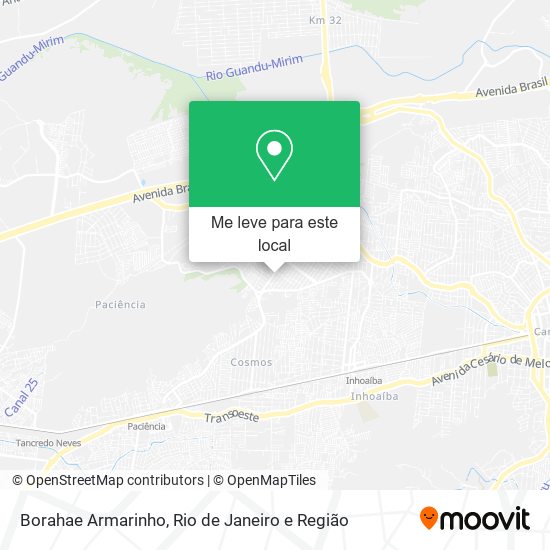 Borahae Armarinho mapa