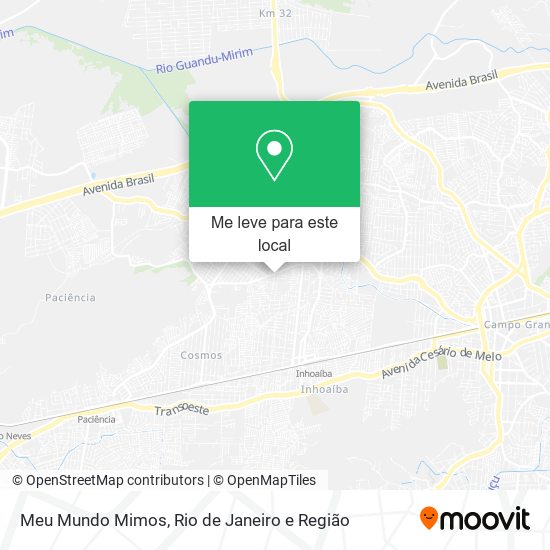 Meu Mundo Mimos mapa