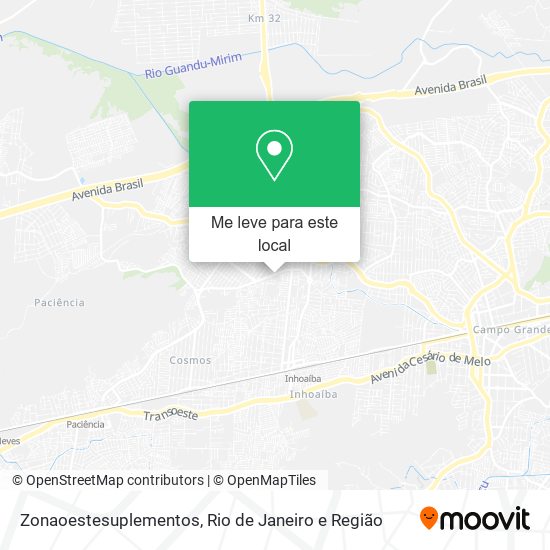 Zonaoestesuplementos mapa