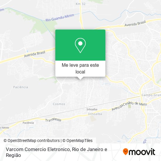 Varcom Comercio Eletronico mapa