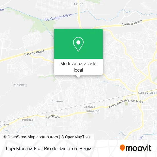 Loja Morena Flor mapa