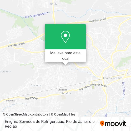 Enigma Servicos de Refrigeracao mapa