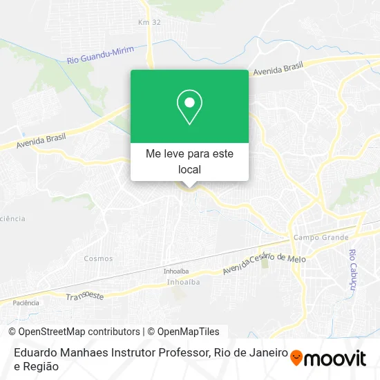 Eduardo Manhaes Instrutor Professor mapa