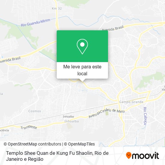 Templo Shee Quan de Kung Fu Shaolin mapa