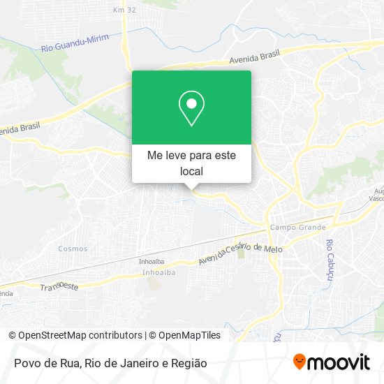 Povo de Rua mapa