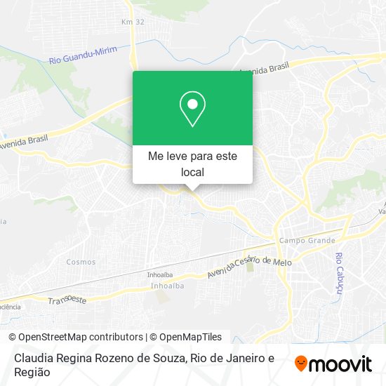 Claudia Regina Rozeno de Souza mapa