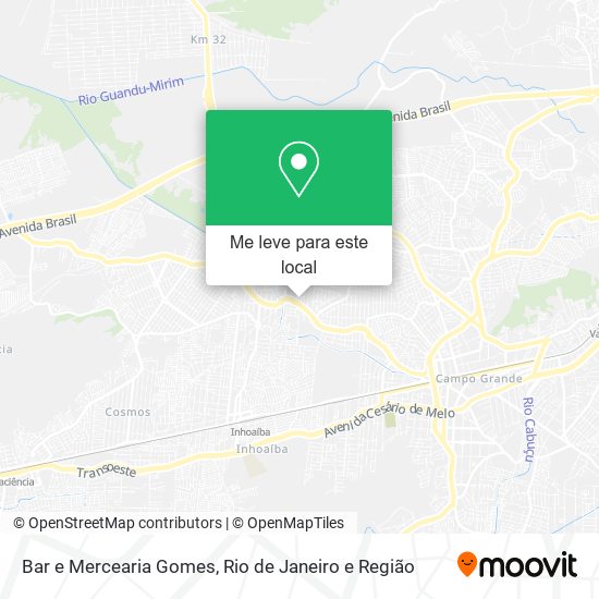 Bar e Mercearia Gomes mapa
