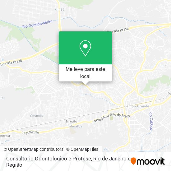 Consultório Odontológico e Prótese mapa