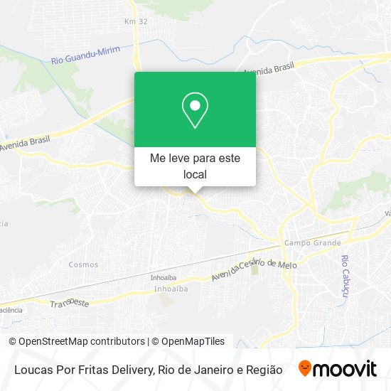 Loucas Por Fritas Delivery mapa