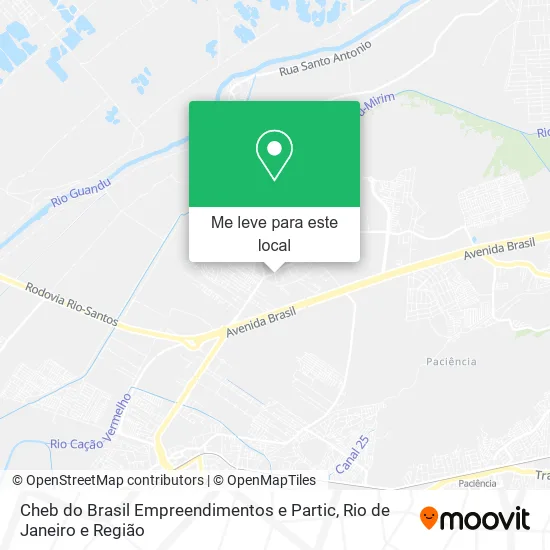Cheb do Brasil Empreendimentos e Partic mapa