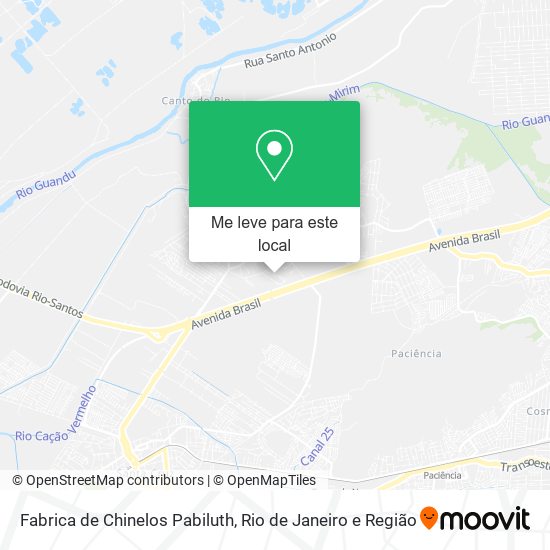 Fabrica de Chinelos Pabiluth mapa