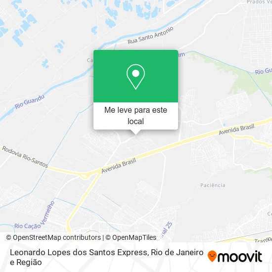 Leonardo Lopes dos Santos Express mapa