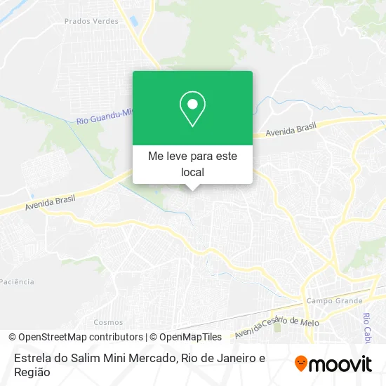 Estrela do Salim Mini Mercado mapa