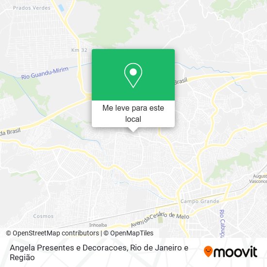 Angela Presentes e Decoracoes mapa