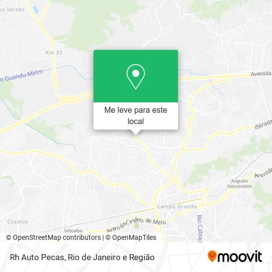 Rh Auto Pecas mapa