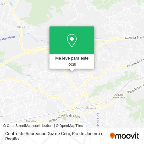 Centro de Recreacao Giz de Cera mapa