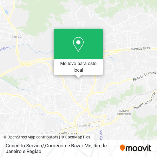 Conceito Servico / ,Comercio e Bazar Me mapa