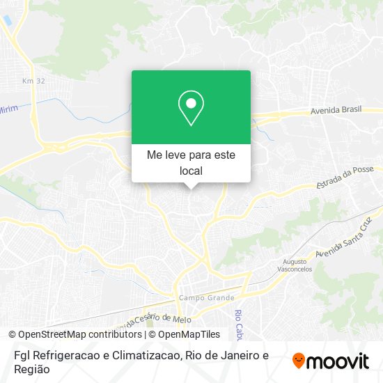 Fgl Refrigeracao e Climatizacao mapa