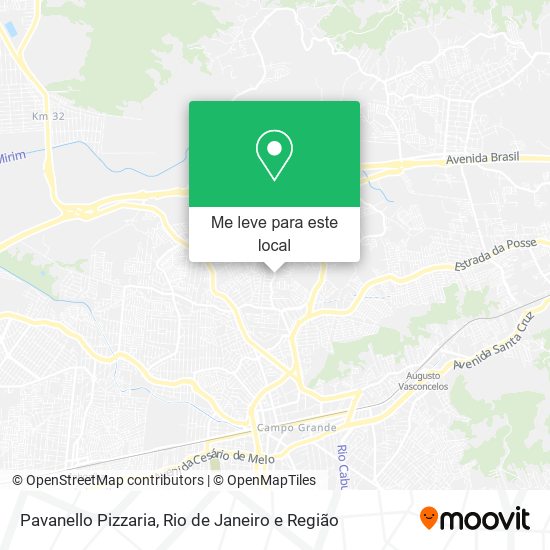 Pavanello Pizzaria mapa