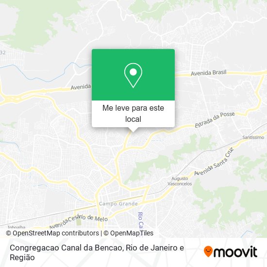 Congregacao Canal da Bencao mapa