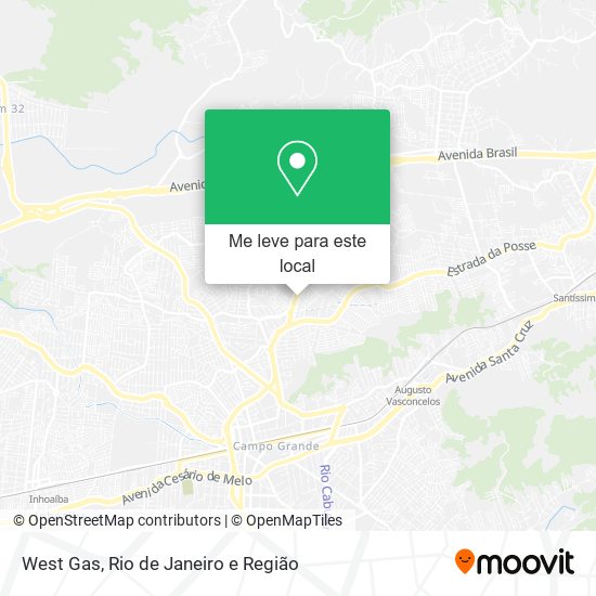 West Gas mapa