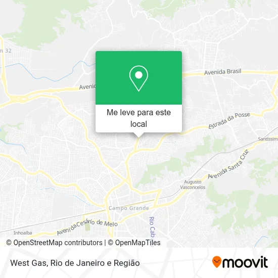 West Gas mapa