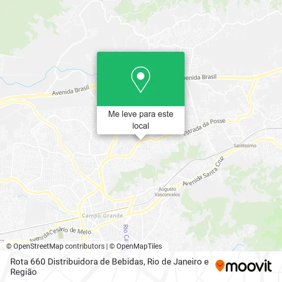 Rota 660 Distribuidora de Bebidas mapa