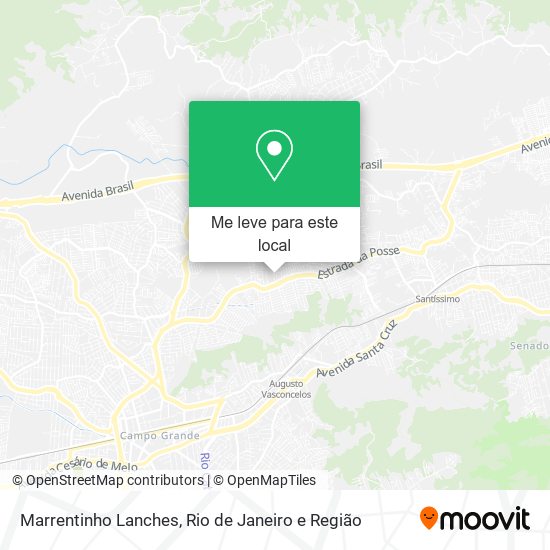 Marrentinho Lanches mapa