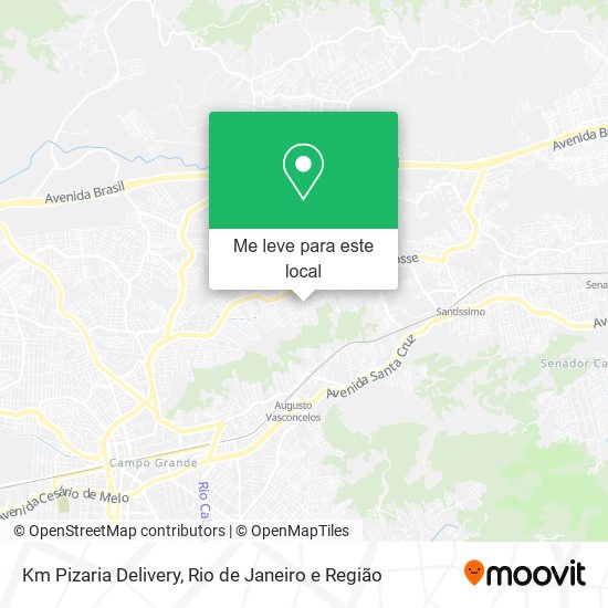 Km Pizaria Delivery mapa