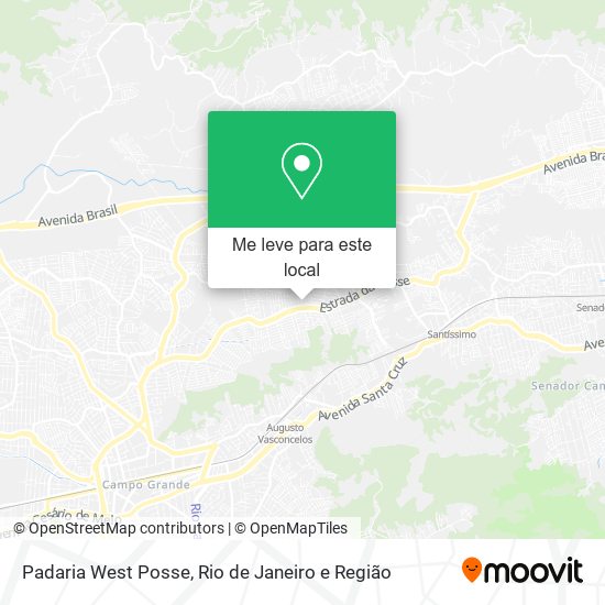 Padaria West Posse mapa