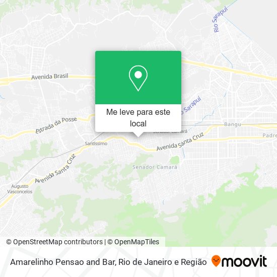 Amarelinho Pensao and Bar mapa