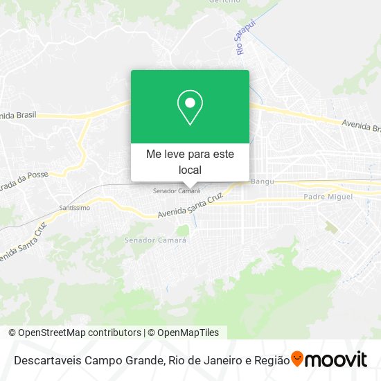 Descartaveis Campo Grande mapa