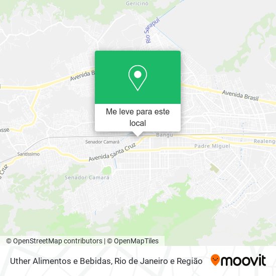 Uther Alimentos e Bebidas mapa