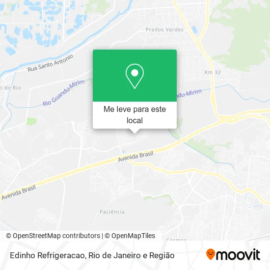 Edinho Refrigeracao mapa