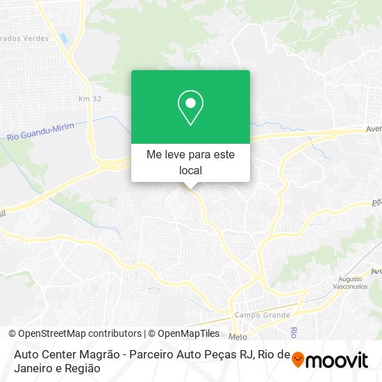 Auto Center Magrão - Parceiro Auto Peças RJ mapa