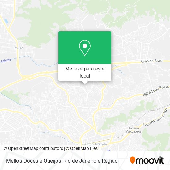 Mello's Doces e Queijos mapa