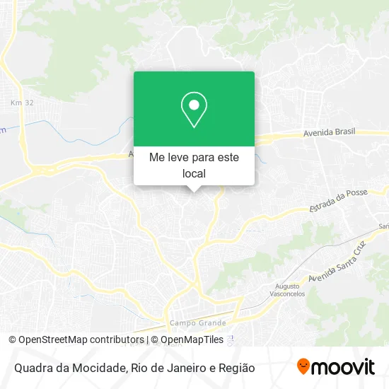 Quadra da Mocidade mapa