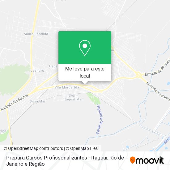 Prepara Cursos Profissonalizantes - Itaguaí mapa