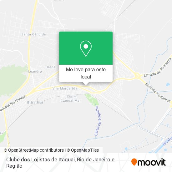 Clube dos Lojistas de Itaguaí mapa